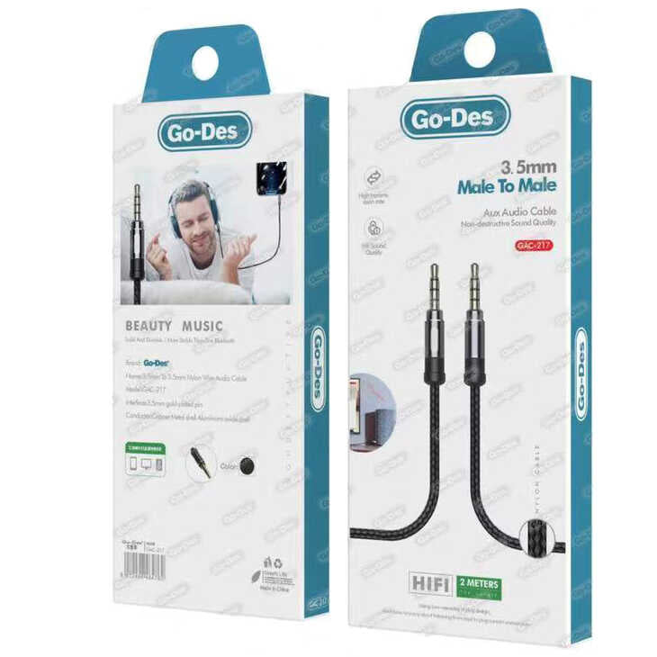 Go Des GAC-217 Aux Audio Kablo - 2 Go Des GAC-217 Aux Audio Kablo - 2